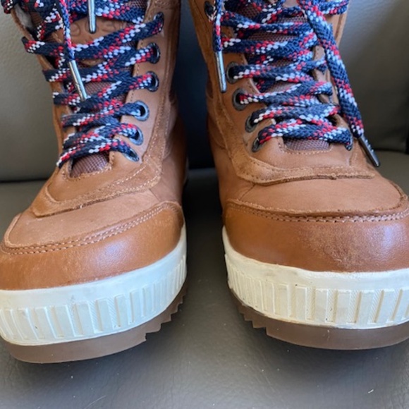 PAJAR Canada sz US 6-6.5 leather winter boots tan waterproof with faux fur - Picture 6 of 16